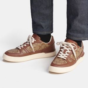 Men’s Coach Canvas and Leather Sneakers Size 9